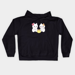 Two Cat Cute Kids Hoodie